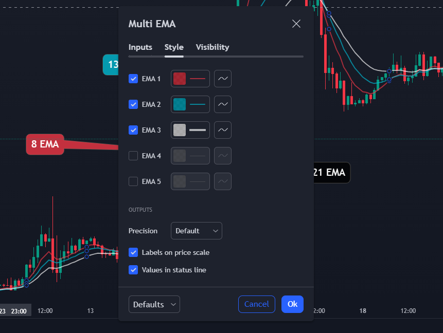 8 13 21 ema strategy multi ema settings