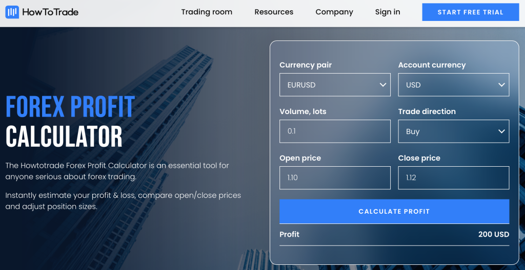 forex profit calculator swing trading