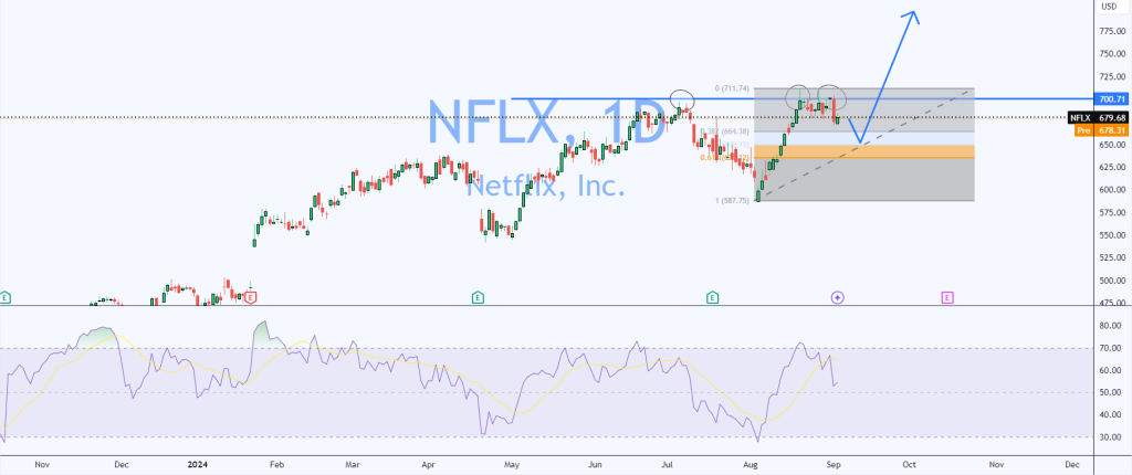 netflix daily chart