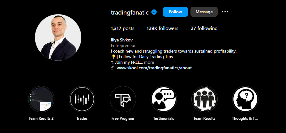 Iliya Sivkov tradingfanatic